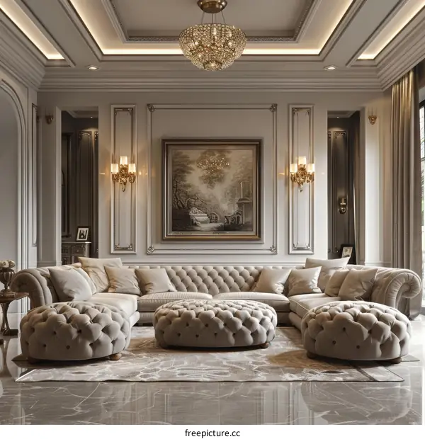 Luxury Modern Classic Living Room Interior Design