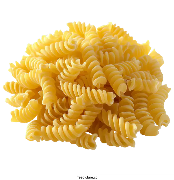 [Transparent Background PNG]Pile of Spiral Pasta