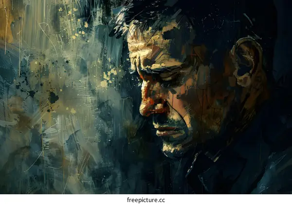 Portrait of a Man with Dark Hair