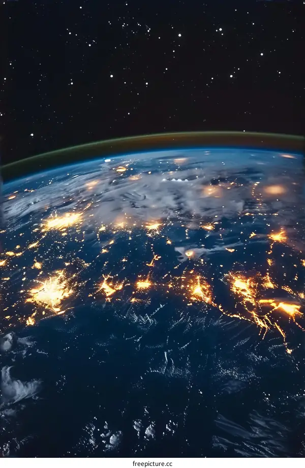 Earth from Space at Night