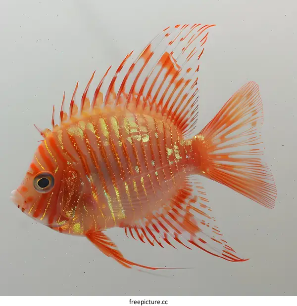 A Vibrant Orange and White Fish