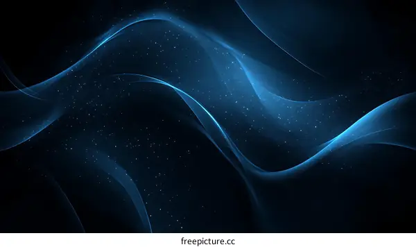 Abstract Blue Wave Background Design