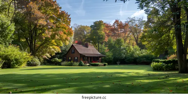 A small cabin in the woods
