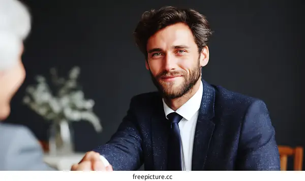 Business Meeting Handshake and Professionalism