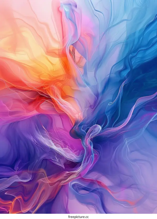 Vibrant Abstract Art with Geometric Shapes and Acrylics