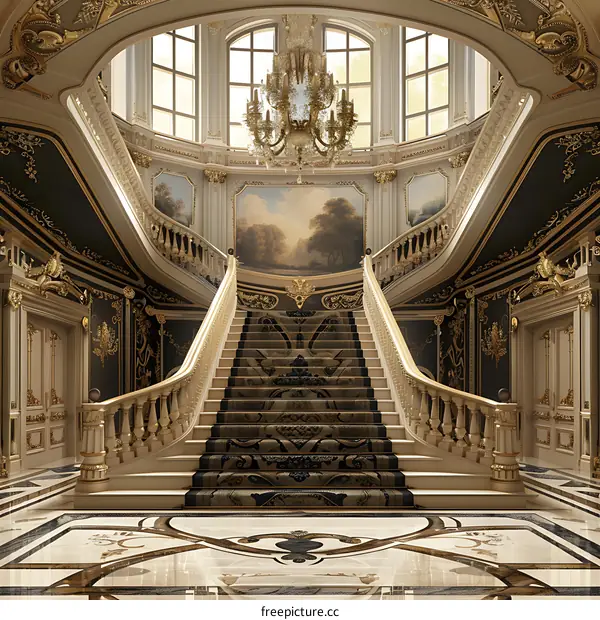 Staircase in a Mansion