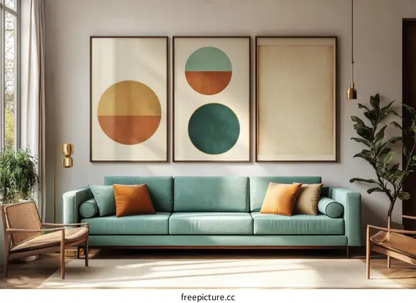 Modern Interior Design with Abstract Art