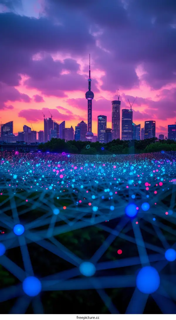 City lights and connections