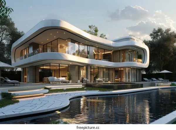 A Modern House That Coexists with Nature