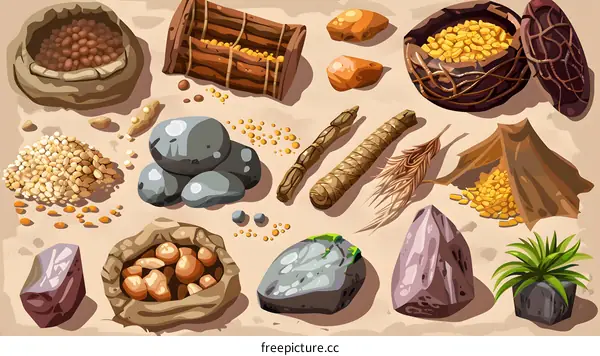 Collection of Cartoon Game Assets