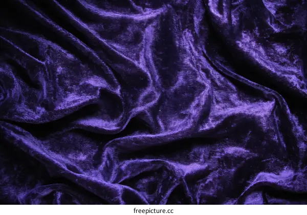 Closeup of Purple Velvet Fabric Texture