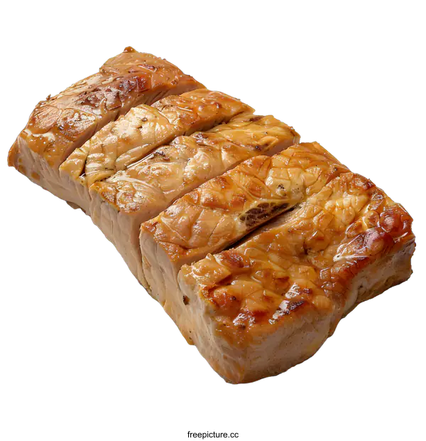 [Transparent Background PNG]Grilled fish on white background