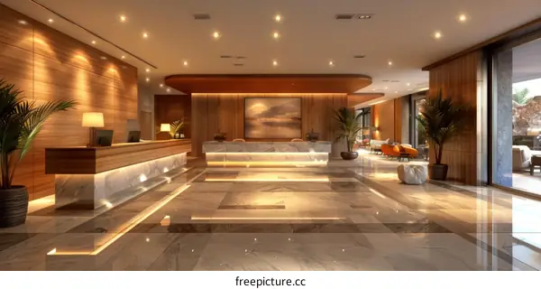 Modern Hotel Lobby Interior Design