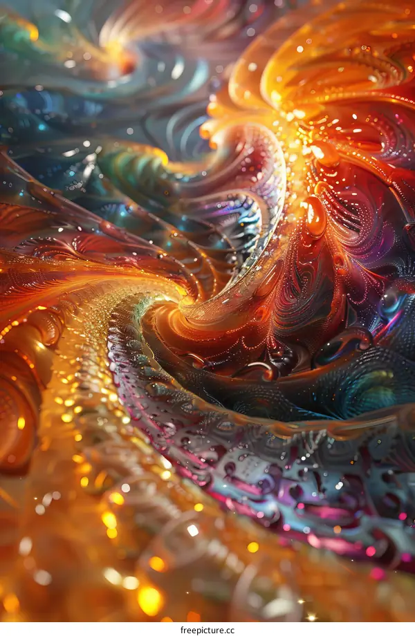 Colorful Abstract Canvas Painting with Blue Hues