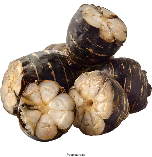 [Transparent Background PNG]Black salsify roots on white background