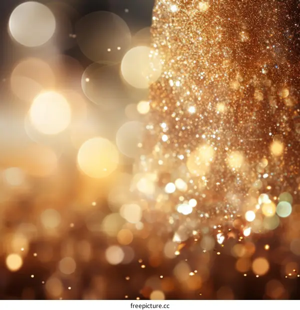 Golden Glitter Background