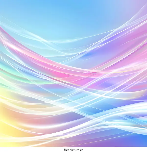 Abstract Colorful Swirling Lines Background