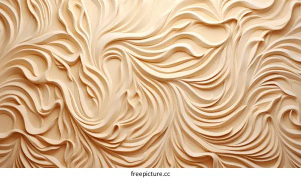 Light Beige Seamless Wave Pattern Background