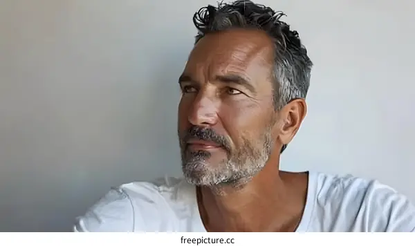 Portrait of a man with grey hair and beard