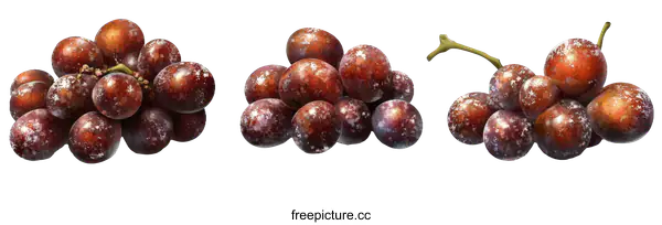 [Transparent Background PNG]Illustrative Image of Frozen Grapes