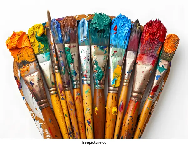 colorful paintbrushes