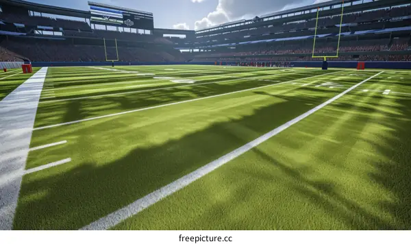 American football stadium illustration