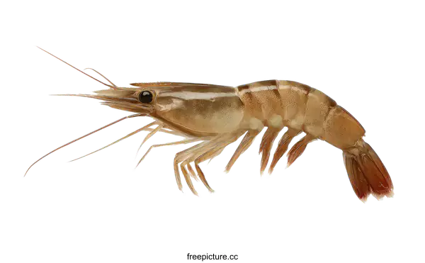 [Transparent Background PNG]Fresh Shrimp Isolated on White Background