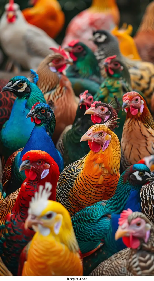 A Plethra of Poultry in Vivid Hues