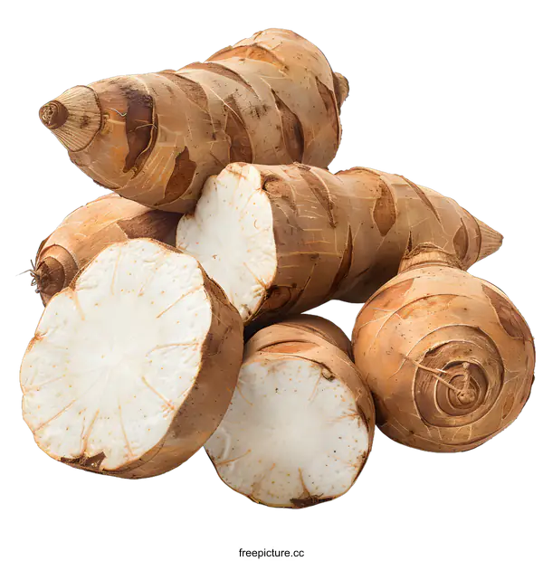 [Transparent Background PNG]A pile of yams on a white background
