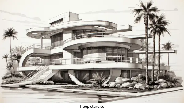 futuristic house