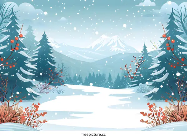 Snowy Winter Landscape