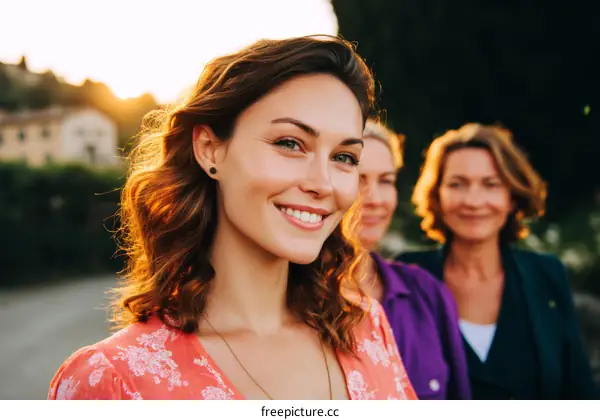 Three Women Enjoying Outdoor Moments