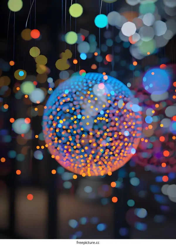 Abstract Bokeh Lights Background