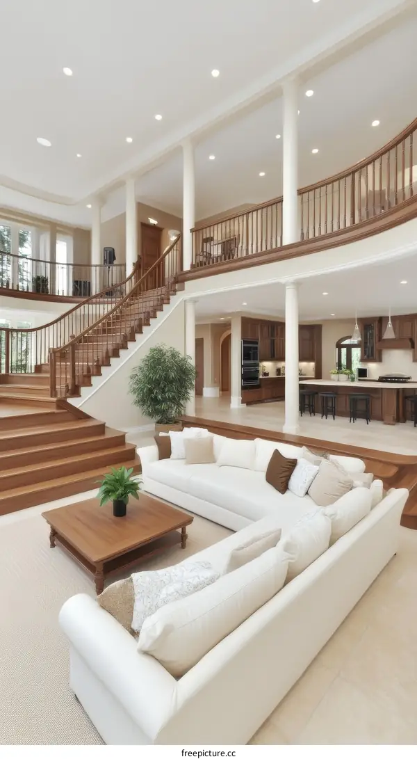 Luxury Spacious Open Concept Living Room