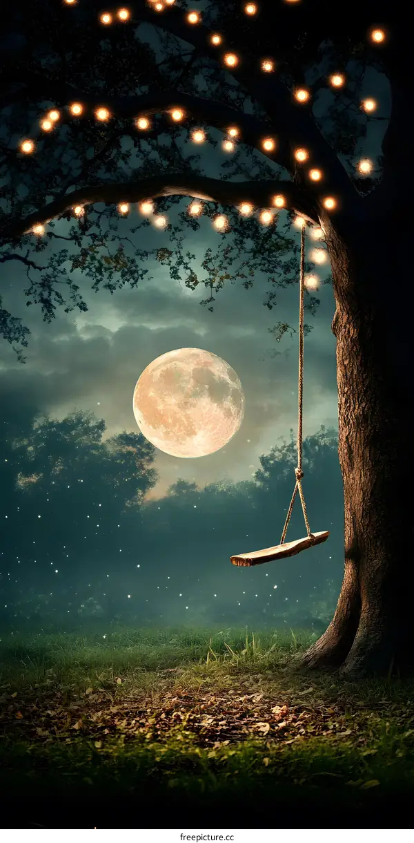 Swing Under Moonlight