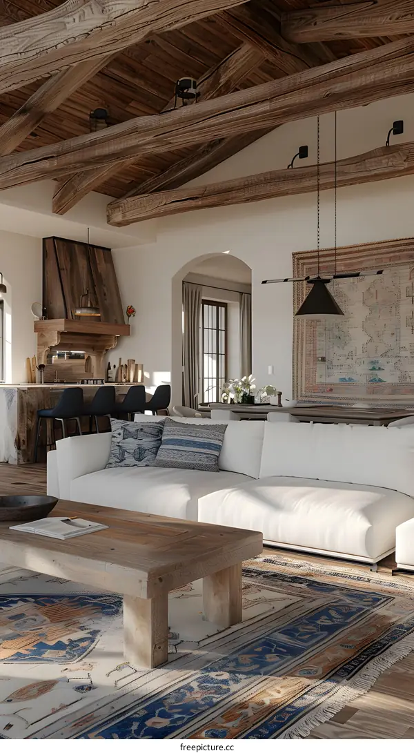Rustic Living Room Interior Design