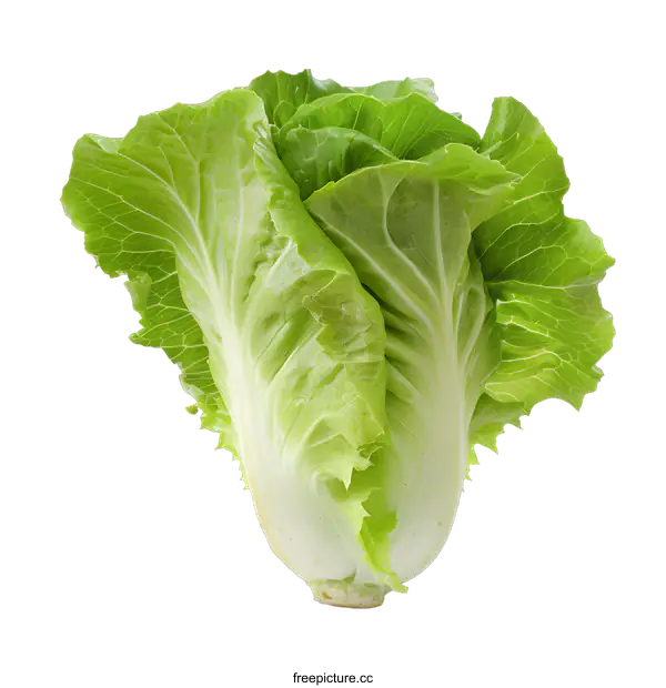 [Transparent Background PNG]Fresh Green Organic Napa Cabbage Isolated On White Background