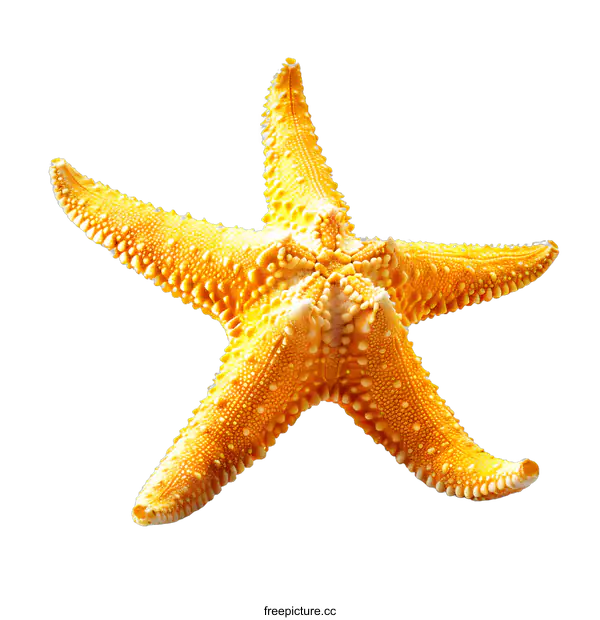 [Transparent Background PNG]A yellow starfish