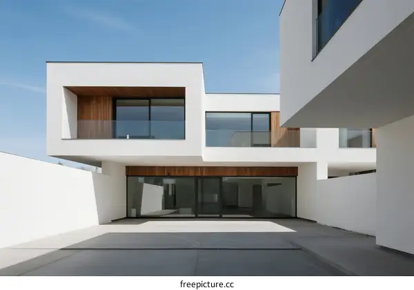 Modern Minimalist House with Clean Lines and Open Spaces