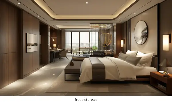 Modern Hotel Room Interior