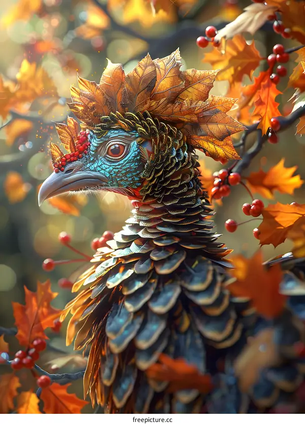 A Bird In Autumn