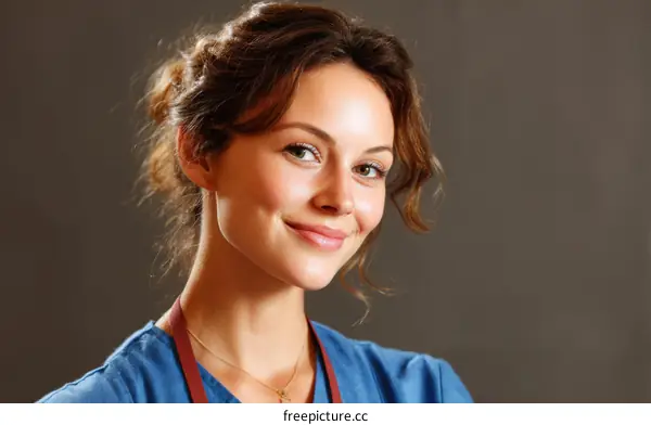 Close-up Portrait of a Woman with a Warm Smile