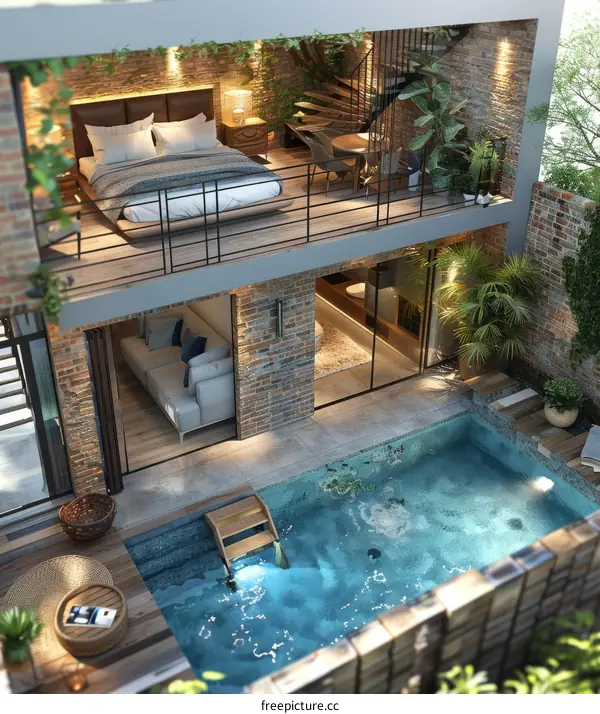 Modern and Comfortable Duplex Apartment with Stylish Interior