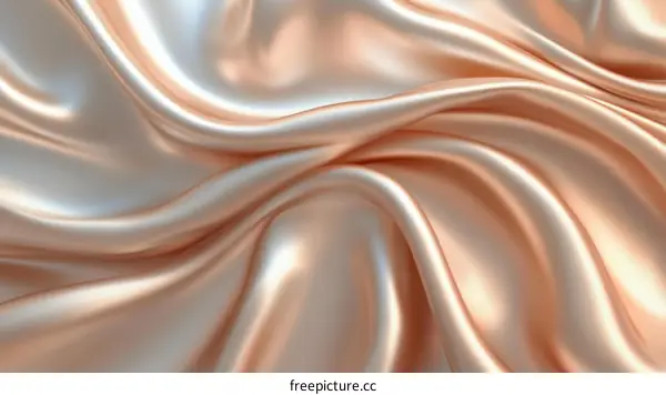 Elegant Satin Fabric Texture Closeup