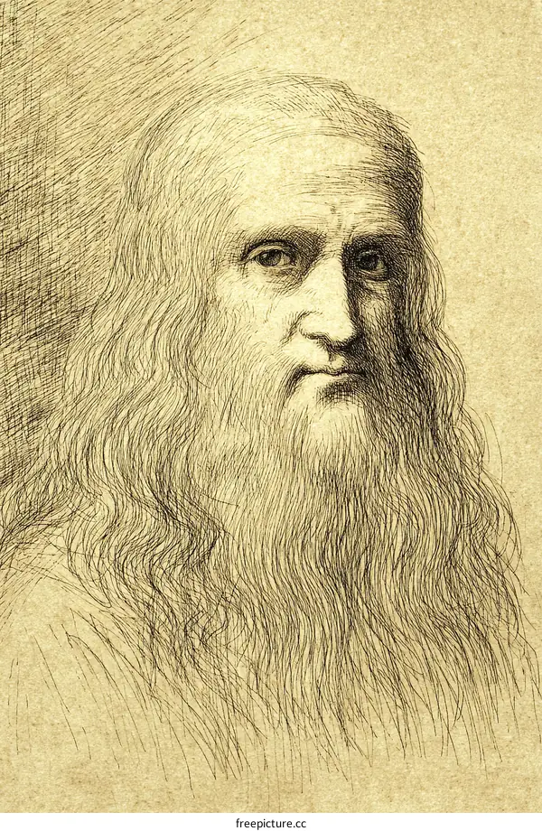 Leonardo da Vincis Self-Portrait Drawing