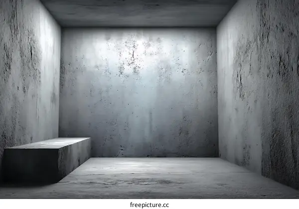 Empty Concrete Room Interior Design