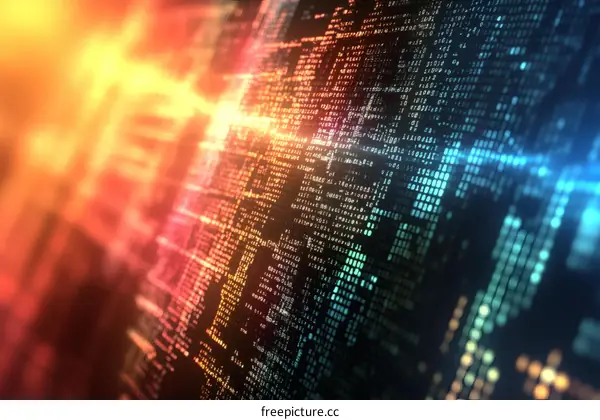 Abstract Digital Code Illustration