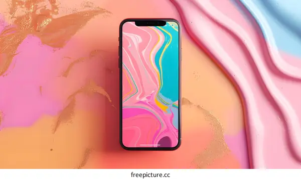 Abstract Colorful Phone Wallpaper Design