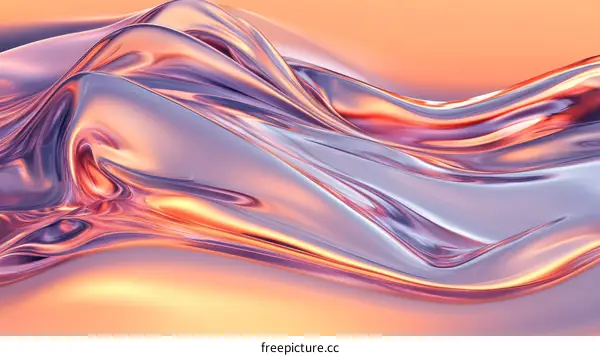 Abstract Liquid Metal Texture Design