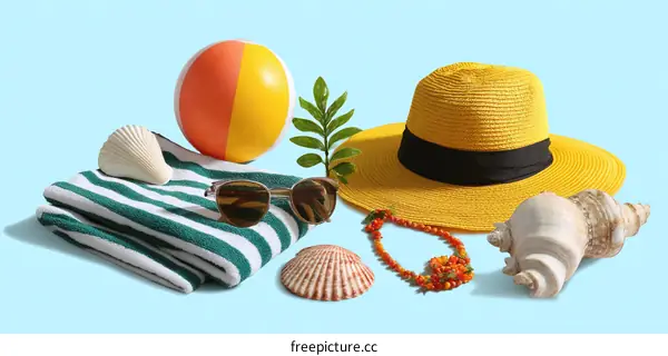 Summer Beach Vacation Accessories